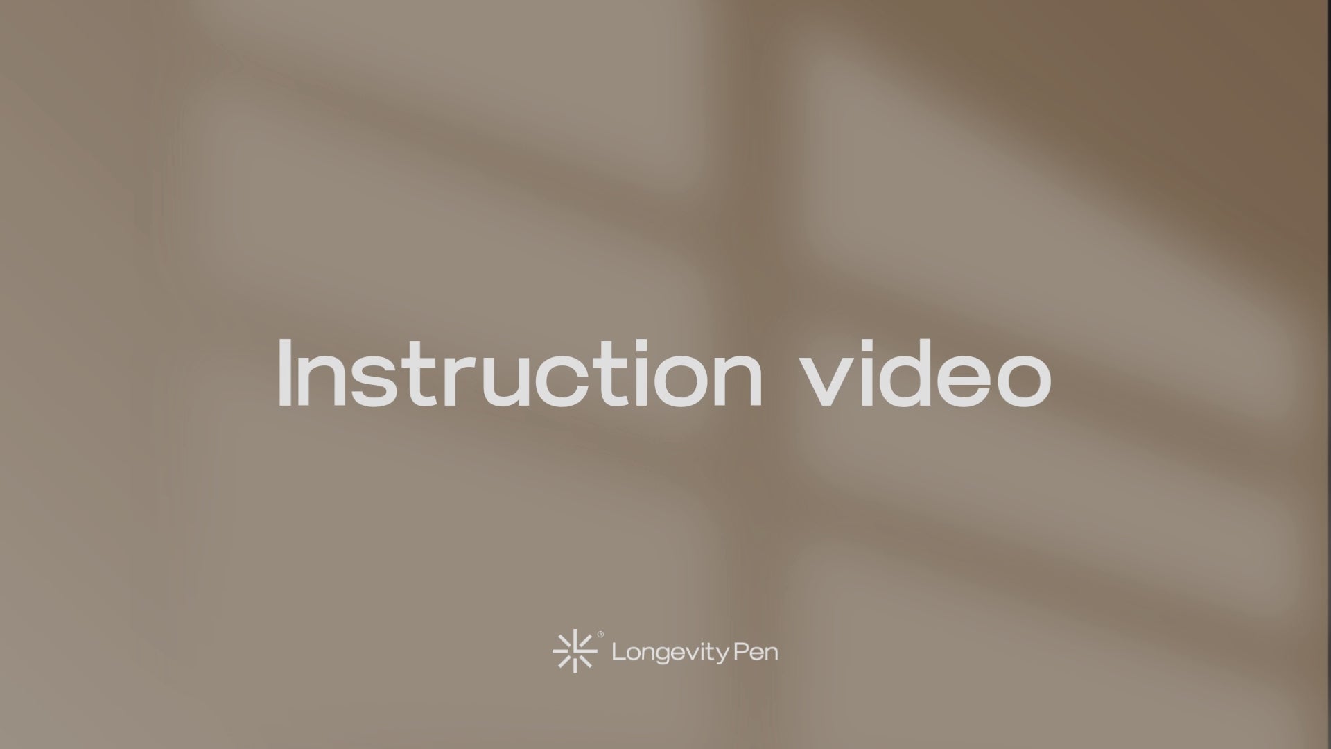 Video laden: Instruction Video Longevity Pen®